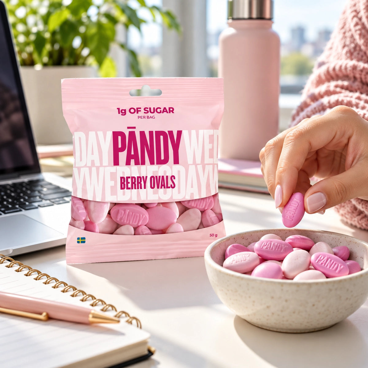 Pändy Berry Ovals – Low-Sugar Swedish Candy (5 Pack)