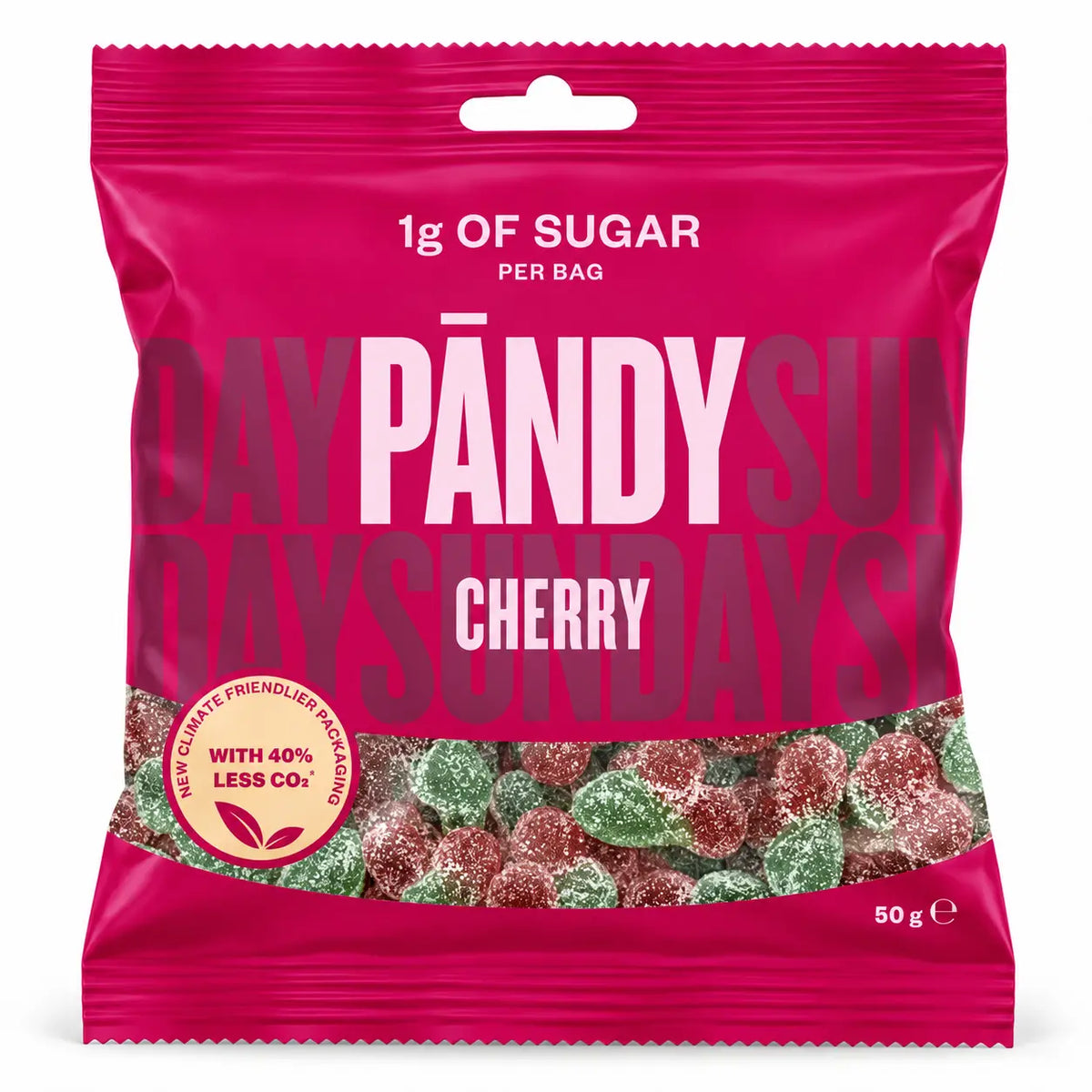 Pändy Cherry – Low-Sugar Swedish Gummy Candy (5 Pack)