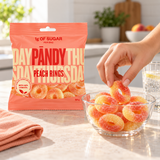 Pändy Peach Rings – Swedish Gummy Candy (5 Pack)