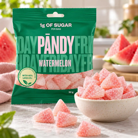 Pändy Watermelon – Low-Sugar Swedish Gummy Candy (5 Pack)