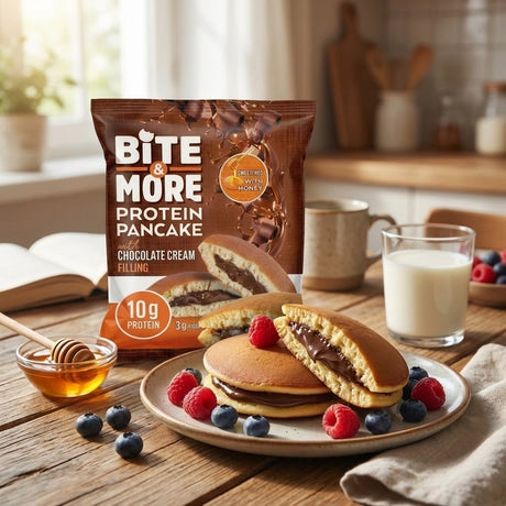 Protein Pancake, Chocolate flavor, Pillowy-Soft Sancake Joy