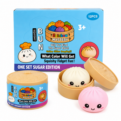 Rare Viral Squishy Bun Rainbow Mystery Dumpling NEW