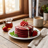 Red Velvet flavor,Protein Pancake, Pillowy-Soft Pancake Joy (12 Piece)