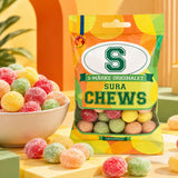S-Märke Sura Chews – Sour Swedish Chewy Candy (5 Pack)