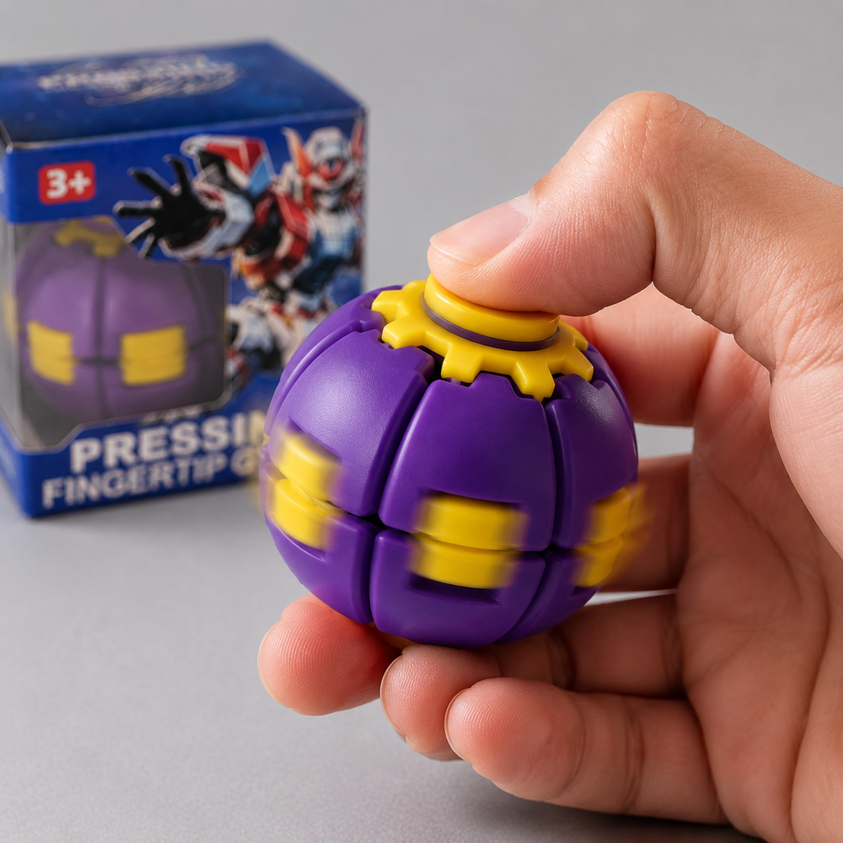 Pressing Fingertip Gyro Toy - Push to Spin Fidget Stress Ball