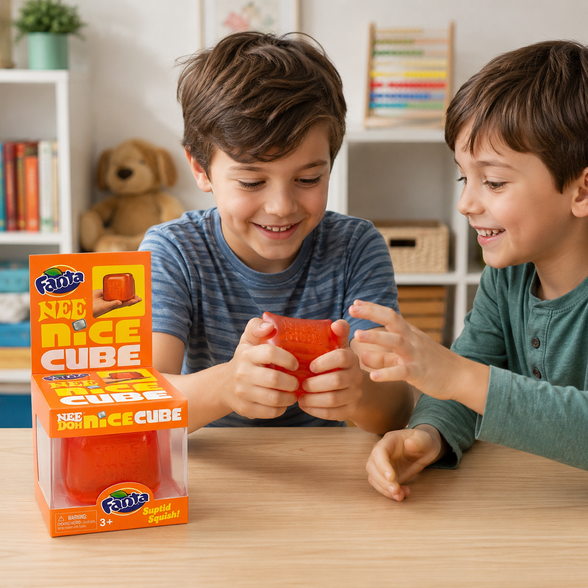 Fanta Squishy Toy Nice Cube Fidget Stress Ball