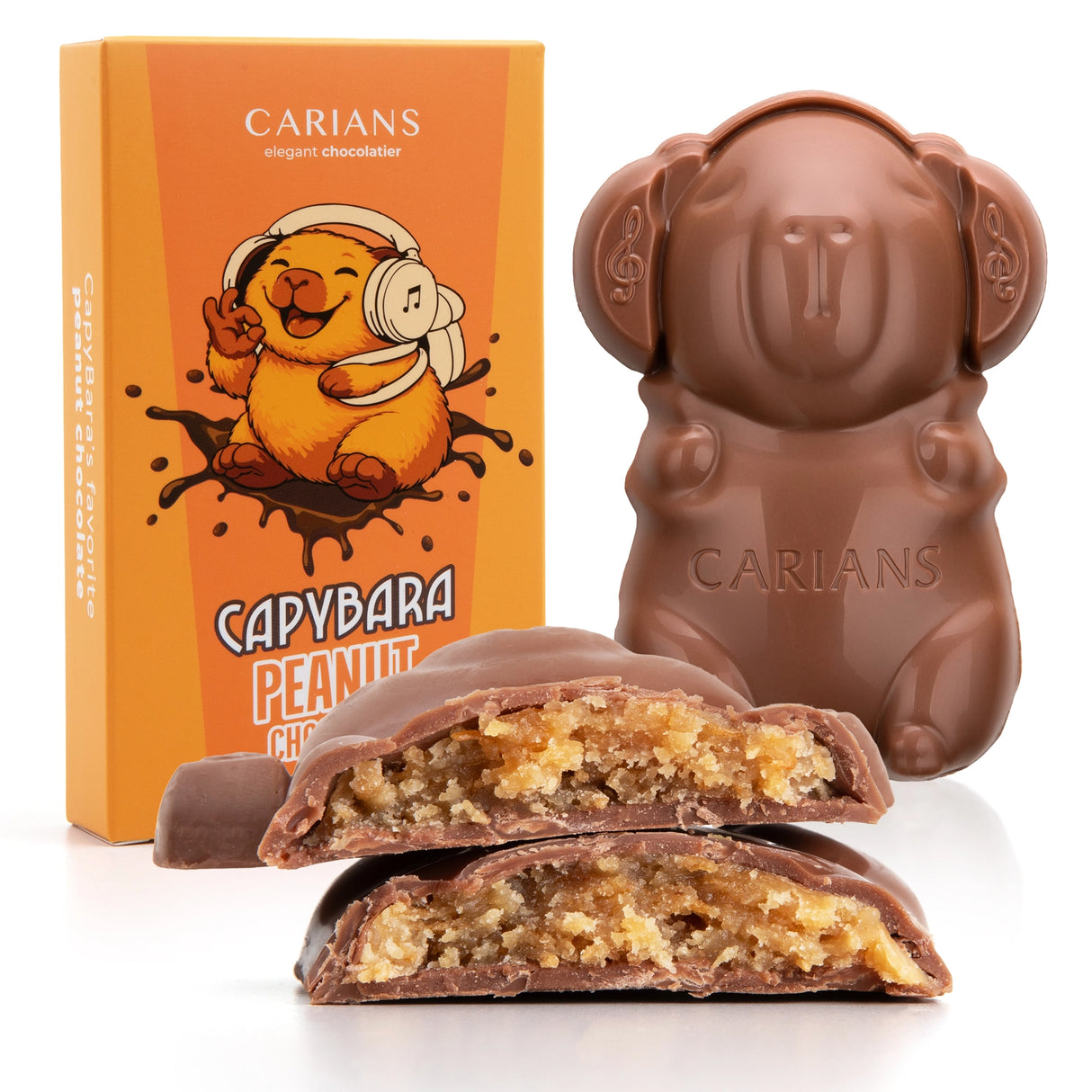 Viral TikTok Capybara Peanut Chocolate Bar, Premium Quality