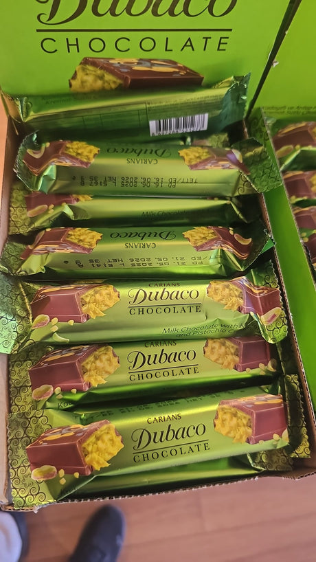 Carian Dubai Chocolate Bar Pistachio Viral Knafeh Dubai - 24 Piece