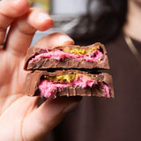 Viral Cartoon Angel Hair Dubai Chocolate Bar - Pink Cotton Candy