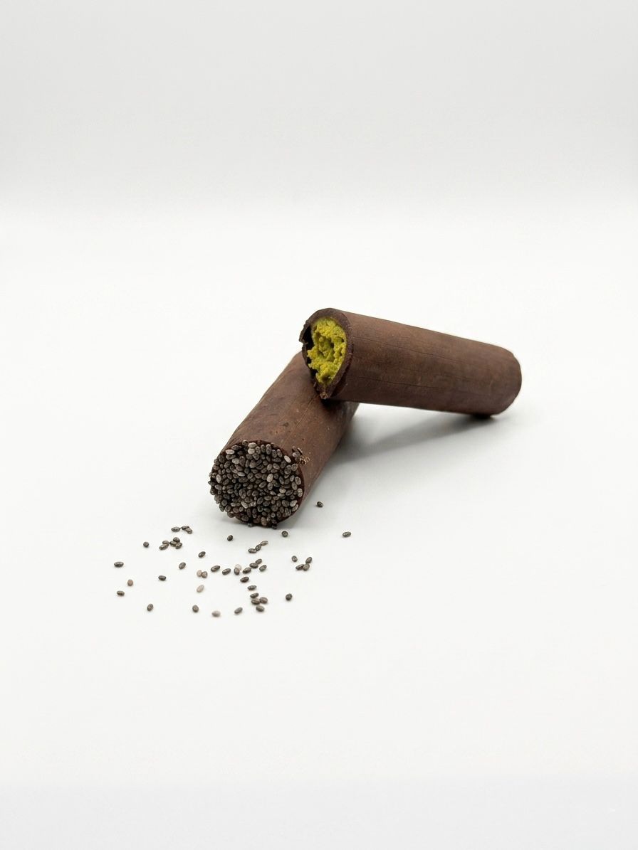 Hand-Rolled Pistachio Chocolate Batons – Belgian Dark & Milk