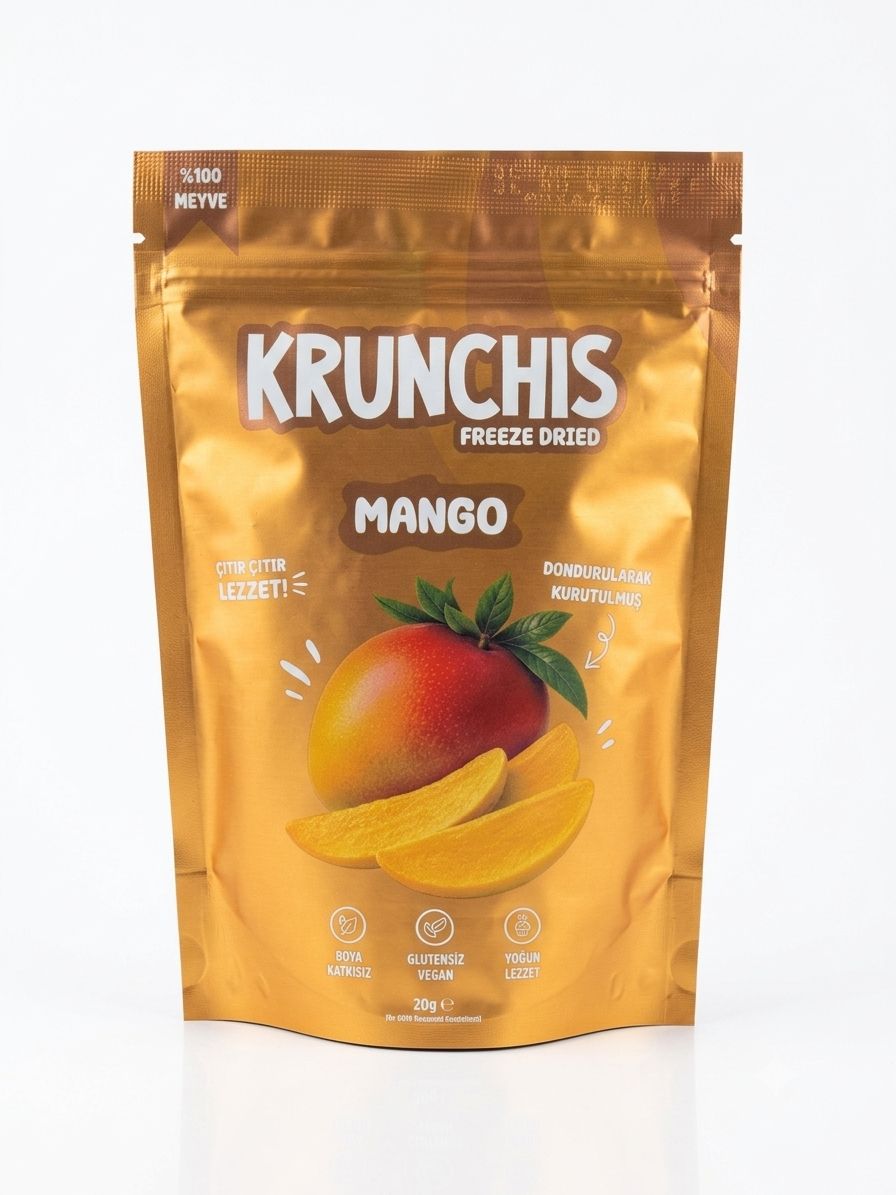 Carians Freeze Dried–Mango  0.7oz (20g) equal to 7.1 Oz Fresh Fruit