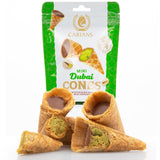 Dubai Chocolate Bite Size Mini Cones  - 12 Packs in 1 Case