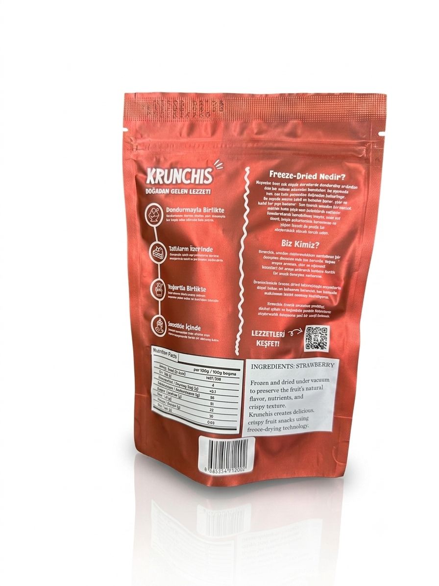 Carians Freeze Dried Strawberry–  0.7oz (20g) equal to 7.1 Oz Fresh Fruit