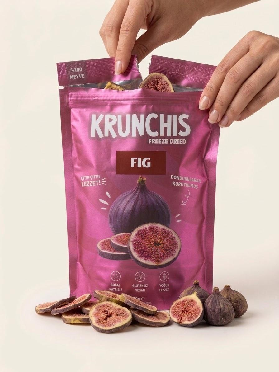 Carians Freeze Dried–Fig  0.7oz (20g) equal to 7.1 Oz Fresh Fruit