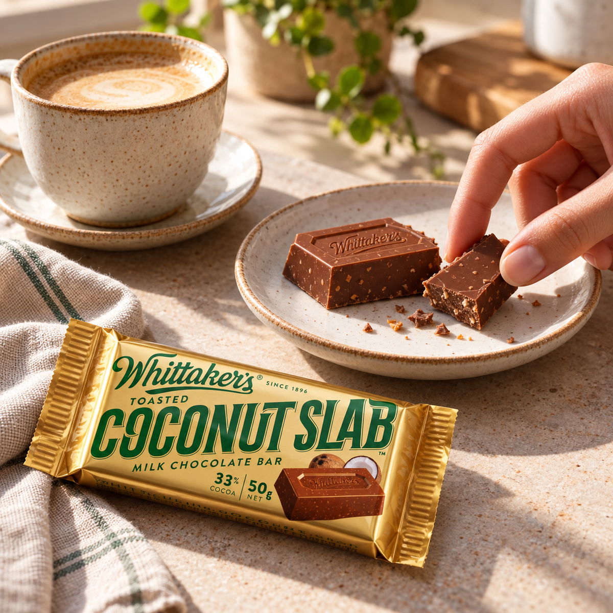Whittaker's Creamy Milk Chocolate Coconut Slab