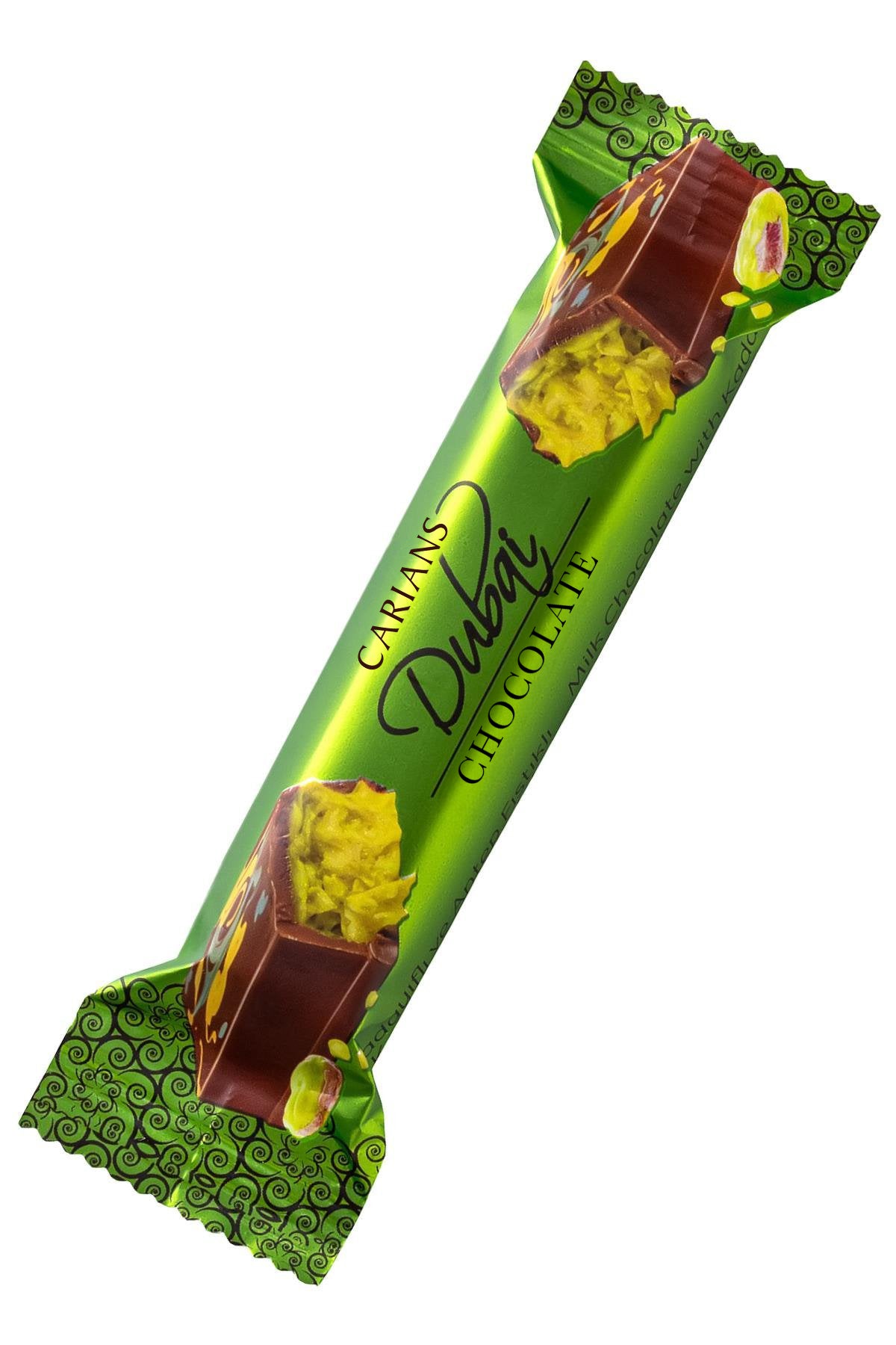 Carian Dubai Chocolate Bar Pistachio Viral Knafeh Dubai - 24 Piece