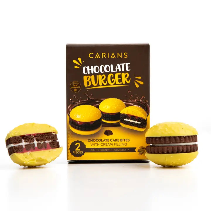 Chocolate Burger – Oreo Cake Bites with Cream Filling, 2 Pieces