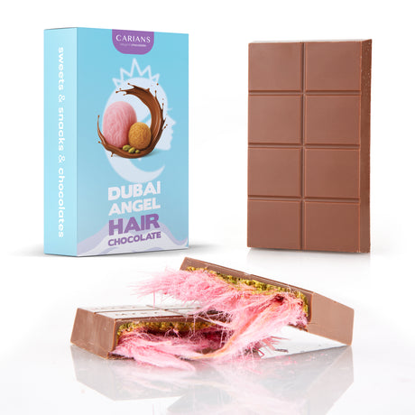 VIRAL DUBAI ANGEL HAIR CHOCOLATE BAR  (PINK COTTON+PISTACHIO)