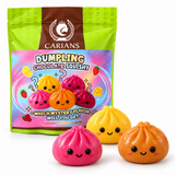 Dumpling Chocolate Squishy – Mystery Strawberry, Banana or Caramel Flavor