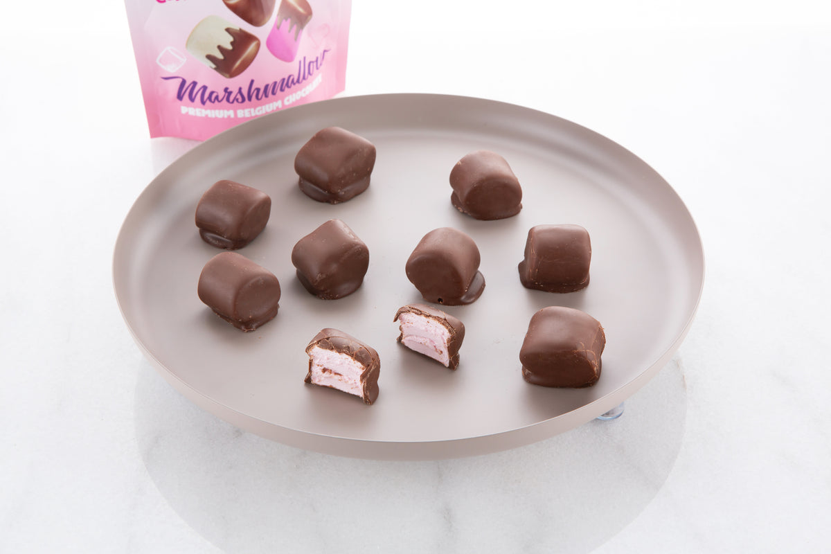 Chocolate Coated Mini Marshmallow Candy Chocolates (12 Pack)