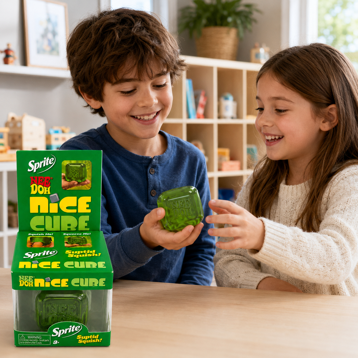 Sprite Squishy Toy Nice Cube Fidget Stress Ball